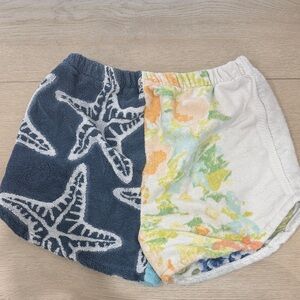 Towel Patterned Shorts
